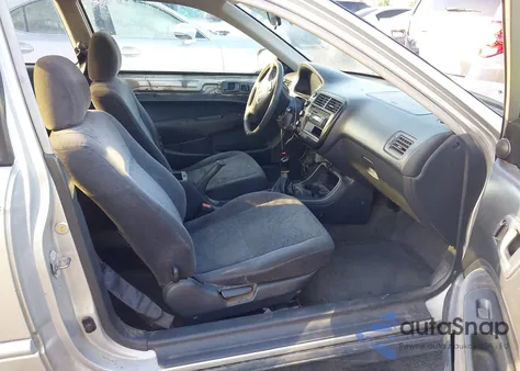 2000 Honda Civic Ex z USA, uszkodzony, nr VIN 1HGEJ8145YL075615